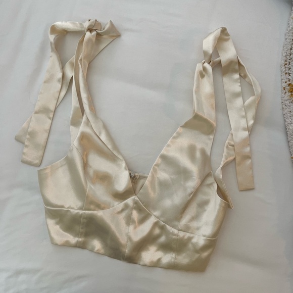 Nasty gal silk crop top - Picture 1 of 2